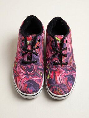 Size 7 Heelys Roller Shoes Purple & Pink Swirl Print Size / Pre-Owned